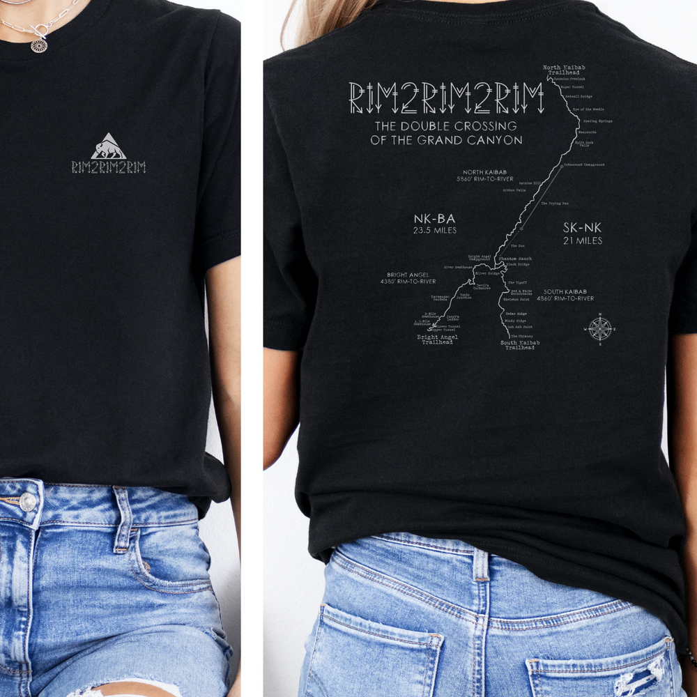 THE ULTIMATE Rim2Rim2Rim (R3, Double Crossing) Unisex Tee