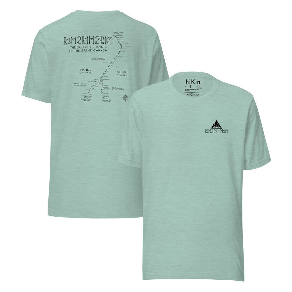 THE ULTIMATE Rim2Rim2Rim (R3, Double Crossing) Unisex Tee