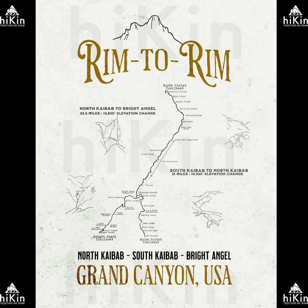 THE ULTIMATE Rim2Rim Poster (Unframed)