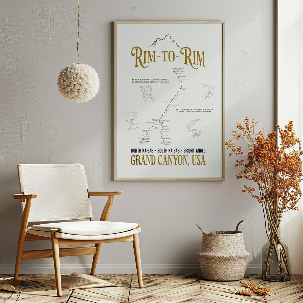 THE ULTIMATE Rim2Rim Poster (Unframed)