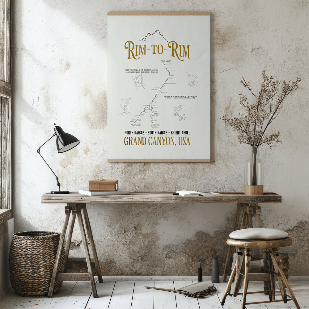 THE ULTIMATE Rim2Rim Poster (Unframed)