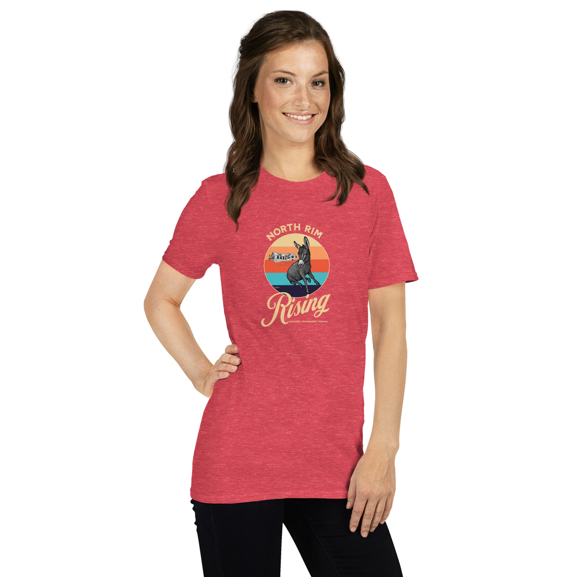 North Rim Rising Unisex Tee: ALL PROFITS TO SUPPORT THOSE AFFECTED BY NORTH RIM FIRE